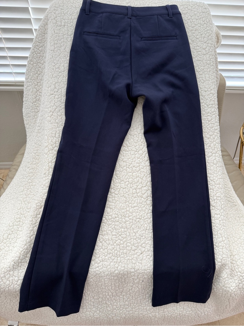 GAP Navy Nautical Dress Pants with Gold Button Detail - Picture 2 of 3